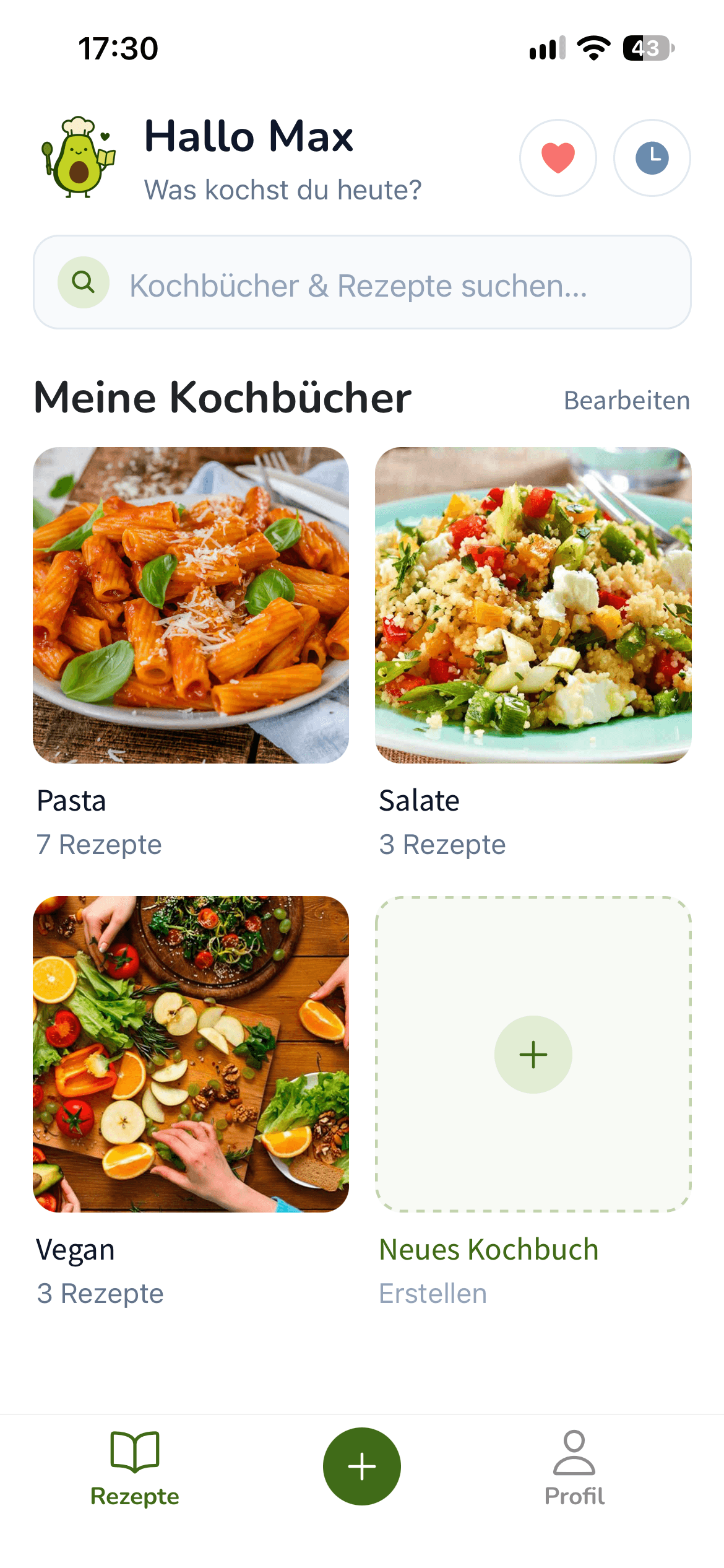 Rezeptfabrik auf dem iPhone mit einem importierten Kochrezept aus einem Video